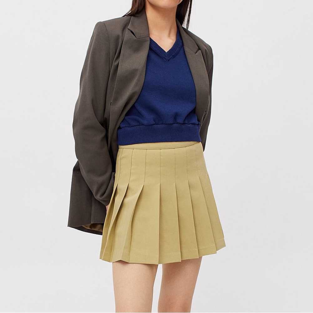 Motel Rocks Casta Pleated Mini Skirt Sz XS